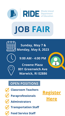 RIDE – Job Fair Sunday, May 7, and Monday May 8, 2023
